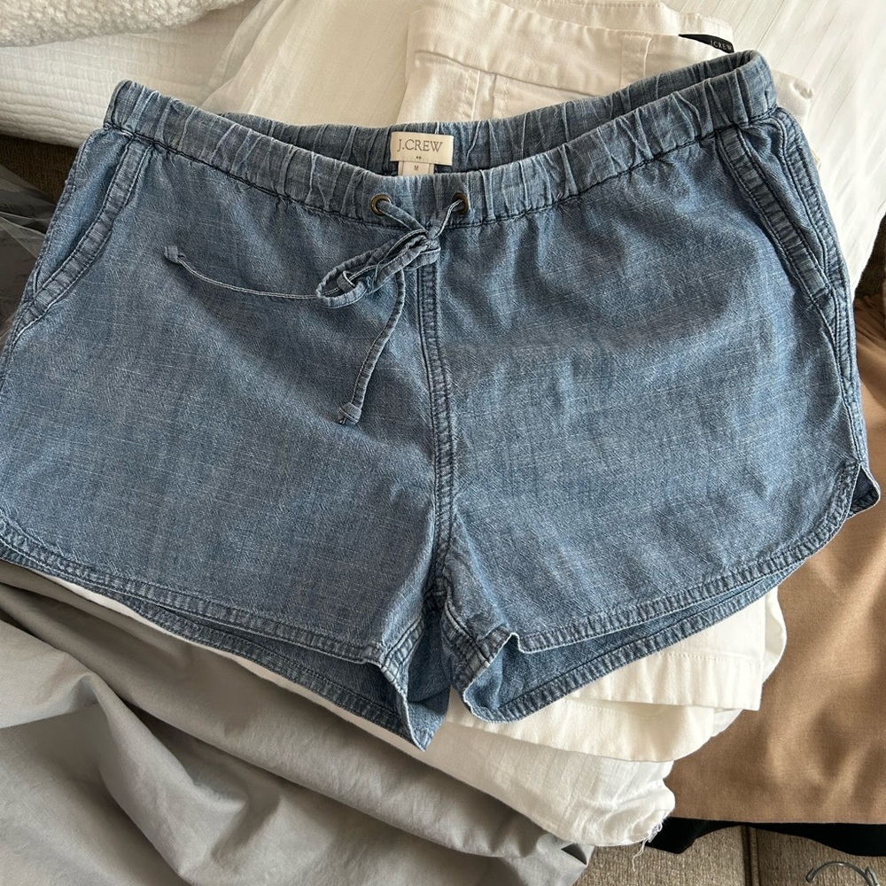Jcrew factory denim chambray shorts